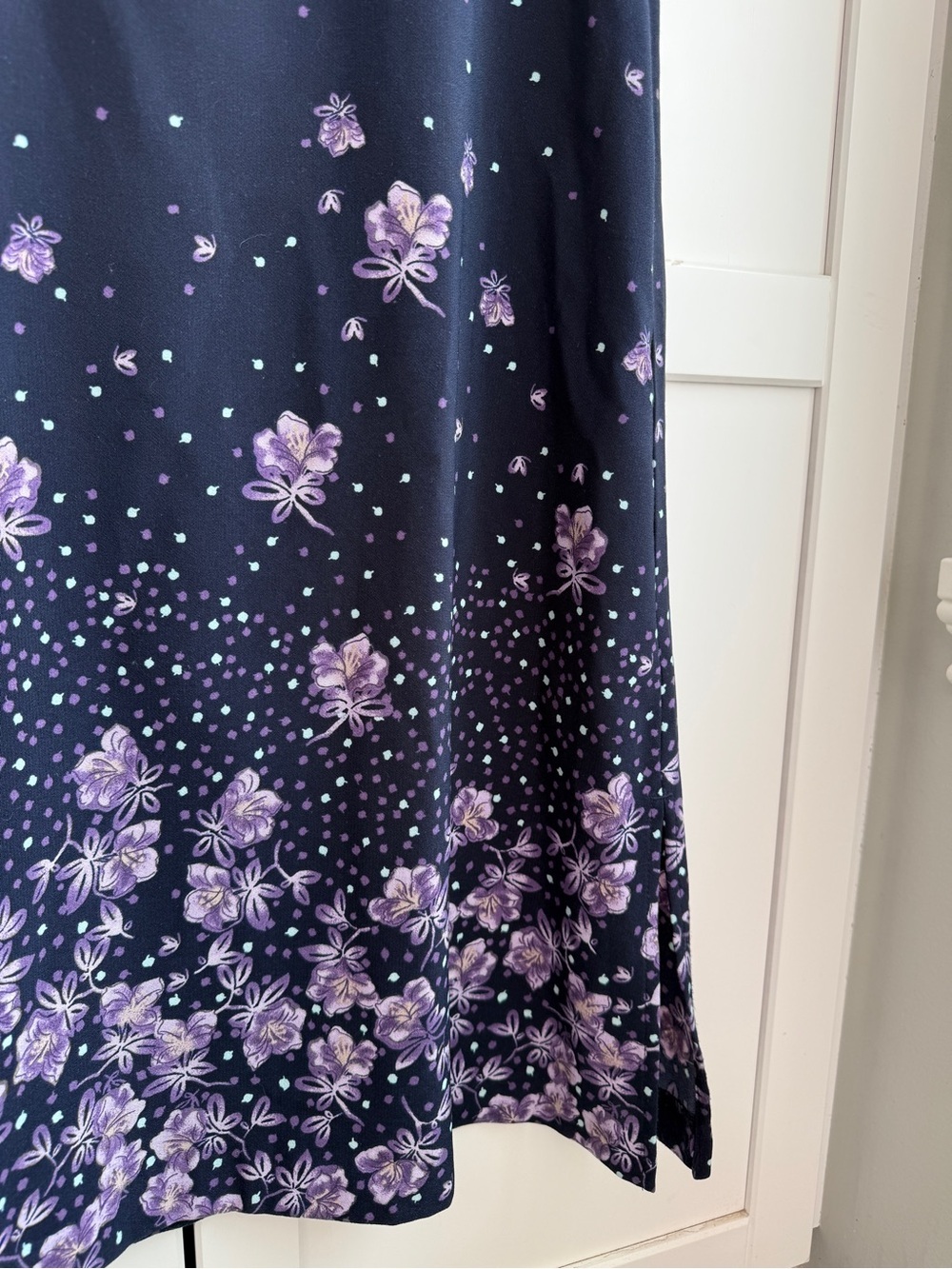 Christopher & Banks Floral Midi Skirt Size 6P Church Cottagecore Prairie Classic - Picture 4 of 6